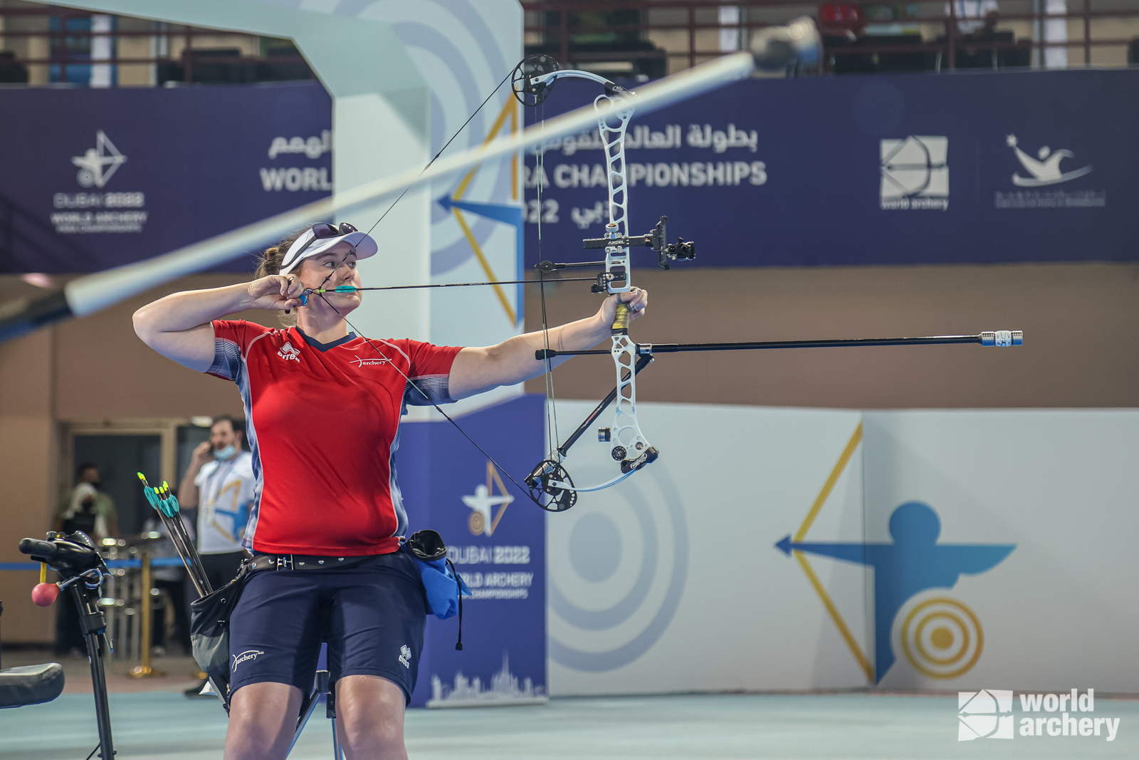Phoebe Paterson Pine at the World Archery Para Championships in Dubai